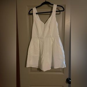 White Linen Romper